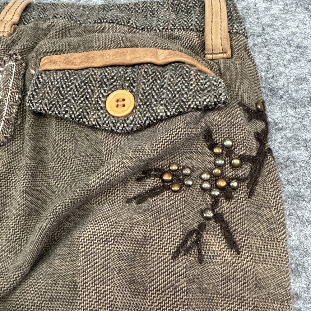 Da-Nang Brown Tweed Accent Pants - Picture 7 of 16